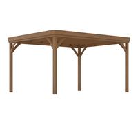 Outsunny - Pergola - Bois de sapin - 365x300x215cm - Marron