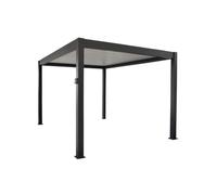 Pergola autoportée Bioclimatique Autonome Zéphir 3 x 4 m Solaire en Aluminium - grey