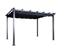 Pergola Avec Toit "Lazio" 395cm Noir