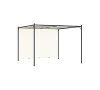 Pergola avec toit réglable Crème Blanc 3x3 m Acier