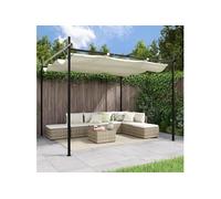 Vidaxl Pergola Avec Toit Rétractable Crème 295x292x230 Cm