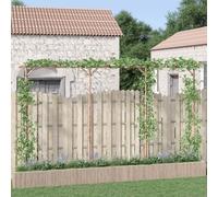 Pergola en bambou - vidaXL - 385x40x205 cm - Autoportante - Beige - Résistante aux intempéries