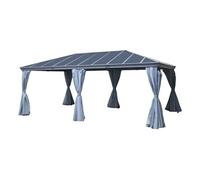 Pergola Belize En Aluminium Et Polycarbonate 6 X 3,6 M - Hespéride Multicolore