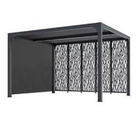 Habrita Pergola bioclimatique per36m30rbi G 10,80 m² gris anthracite