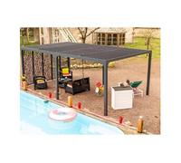 Habrita – Pergola bioclimatique per36m60bi – 21,52 m² – Gris anthracite