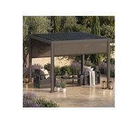 Pergola bioclimatique 3 x 3 m Evonis aluminium et acier Hespéride