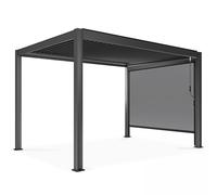 Pergola bioclimatique 3x4m autoportée avec 1 store 2,66 x 2,34 m - Oviala Athenes