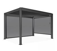 Pergola bioclimatique 3x4m autoportée avec 2 stores - Oviala Athenes