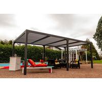 Habrita Pergola Bioclimatique Lames Orientables en Aluminium 21 m² - PER 3660 BI