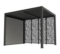 Habrita Pergola bioclimatique Per24r30mbi aluminium 7,20 m² Gris anthracite