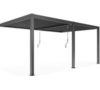 Pergola bioclimatique adossée Aluminium 6 x 3 x 2.5 m - Oviala Oia