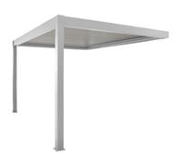 Pergola Bioclimatique Adossée Zephir Proloisirs L.400 X L.281 Blanc Blanc