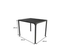 Habrita Pergola Bioclimatique Lames Orientables en Aluminium 7,2 m² Anthracite - PER 2430 BI