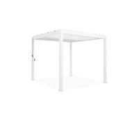 Pergola Bioclimatique blanc - Triomphe - 300x300cm, aluminium, à lames orientables - Blanc