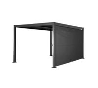 Pergola bioclimatique aluminium et acier 4x3m + auvent 4m Palace