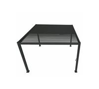 Pergola bioclimatique autoportante anthracite Ombréa 300 x 300 x H. 258 cm