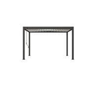 Pergola bioclimatique autoportante bicolore Ombréa 300 x 400 x H. 258 cm