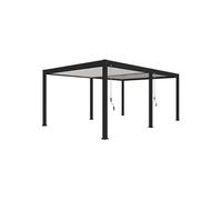 Pergola bioclimatique autoportante bicolore Ombréa 400 x 600 x H. 258 cm