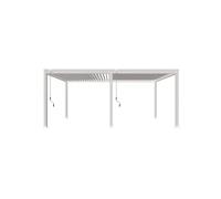Pergola bioclimatique autoportante blanc Ombréa 400 x 600 x H. 258 cm