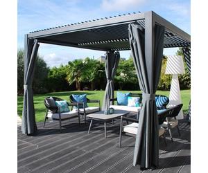 Pergola bioclimatique autoportante CREADOR Kiosko 3,6 x 3 m