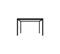 Pergola bioclimatique autoportante noir blanc Ombréa 300 x 400 x H. 258 cm