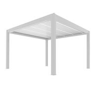 Pergola Bioclimatique Autoportante Summer L.4x L.4m Blanc Blanc