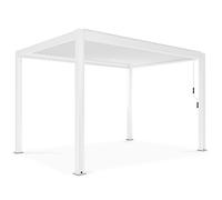 Pergola bioclimatique autoportée blanche 3x4m
