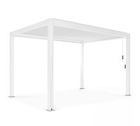 Pergola bioclimatique autoportée blanche 3x4m - Oviala Athenes