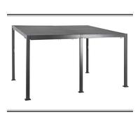 Pergola bioclimatique avila graphite 4 x 3 m - hespéride