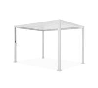 Alice's Garden - Pergola Bioclimatique blanc - Triomphe - 300x400cm, aluminium, à lames orientables - Blanc