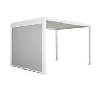 Pergola Bioclimatique blanche 300x400cm + store 300cm|sweeek
