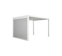 Pergola Bioclimatique blanche 300x400cm + store 300cm|sweeek
