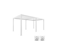 sweeek | Pergola bioclimatique blanche- Triomphe - 3x6m aluminium à lames orientables Blanc G