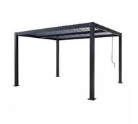 Pergola Bioclimatique CORFU Noir 4x3 m