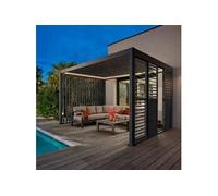 Hespéride Pergola bioclimatique électrique Evora – 4 x 3 m – Graphite