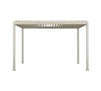 Pergola bioclimatique électrique evora argile - 4 x 3 m - hespéride