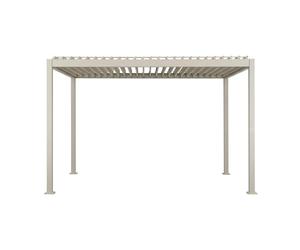 Pergola bioclimatique électrique evora argile - 4 x 3 m - hespéride