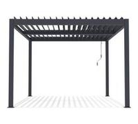 Pergola Bioclimatique En Aluminium "Windsor" - 3 X 4 M - Anthracite