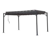 Pergola bioclimatique en tissu "Lodge" 3 x 4 m - Anthracite