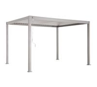 Pergola bioclimatique manuelle 4x3 m Evora argile Hespéride