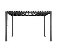 Pergola bioclimatique evora graphite - 4 x 3 m - hespéride