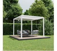 Pergola bioclimatique manuelle - autoportante - aluminium thermolaqué - 3x3 m - Ximax