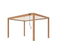 PROLOISIRS Pergola Bioclimatique Mira 3x4 - Aluminium - Heat et Crème - Solaire Crème
