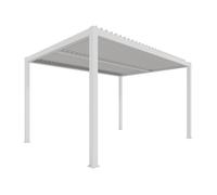 Pergola bioclimatique motorisée avec éclairage - autoportante - aluminium thermolaqué - 3x4 m - Ximax