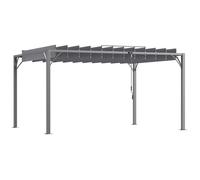 tonnelle Outsunny Aluminium 390x295x213cm Gris