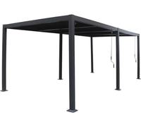 Pergola bioclimatique Windsor en Aluminium - 3 x 6 m - Gris