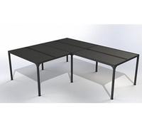 Habrita Pergola bioclimatique lames orientables en aluminium 32,63 m² - PER 6170 BI