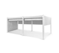 Pergola Blumfeldt Pantheon - Aluminium et Polyester - 3x3m - Gris