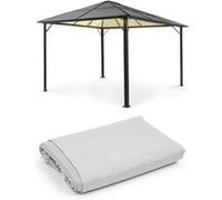 Panthéon Solid Sky Ambient Solar pergola 3x4 m éclairage solaire