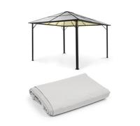 Pergola Panthéon Solid Sky Ambient Solar 3x4 m - Gris clair